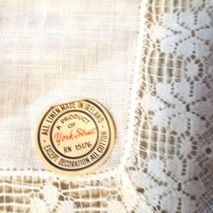 NEW Vintage Linen Irish Linen & Lace Bridal Hankie Handkerchief